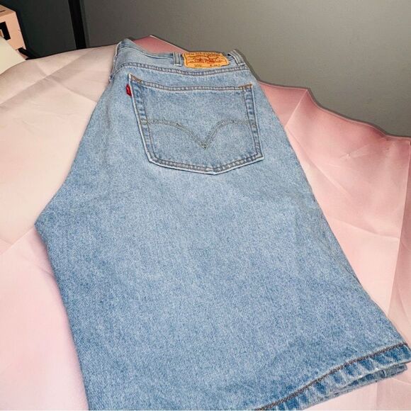 Levi's 505 Blue Denim Jean Shorts - Picture 1 of 5